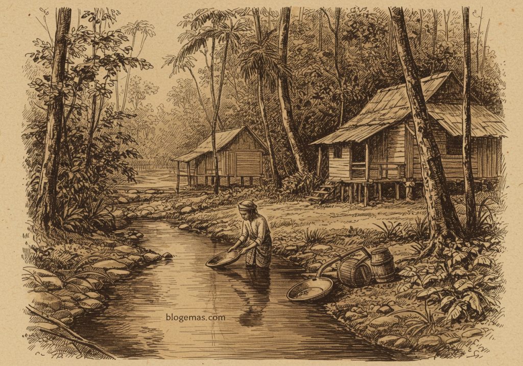 kaedah perlombongan emas