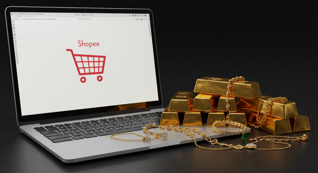 jual beli emas di shopee